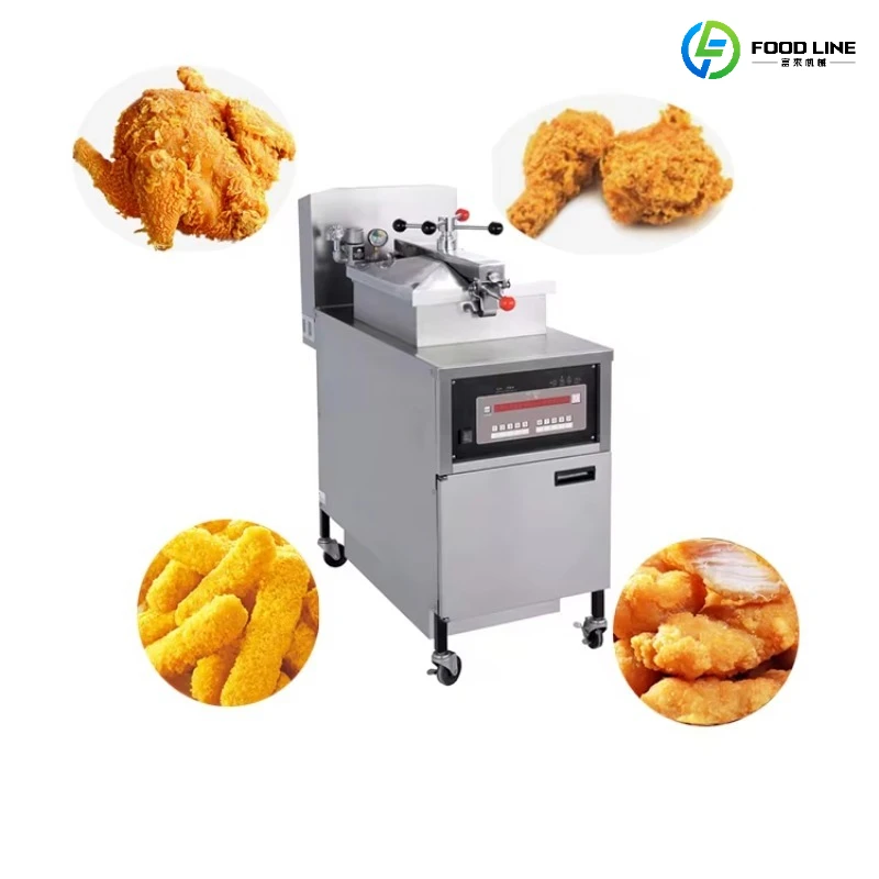 Commercial Electric Gas Fried Cooker Chicken Express Deep High Pressure Fryer Machine Customized