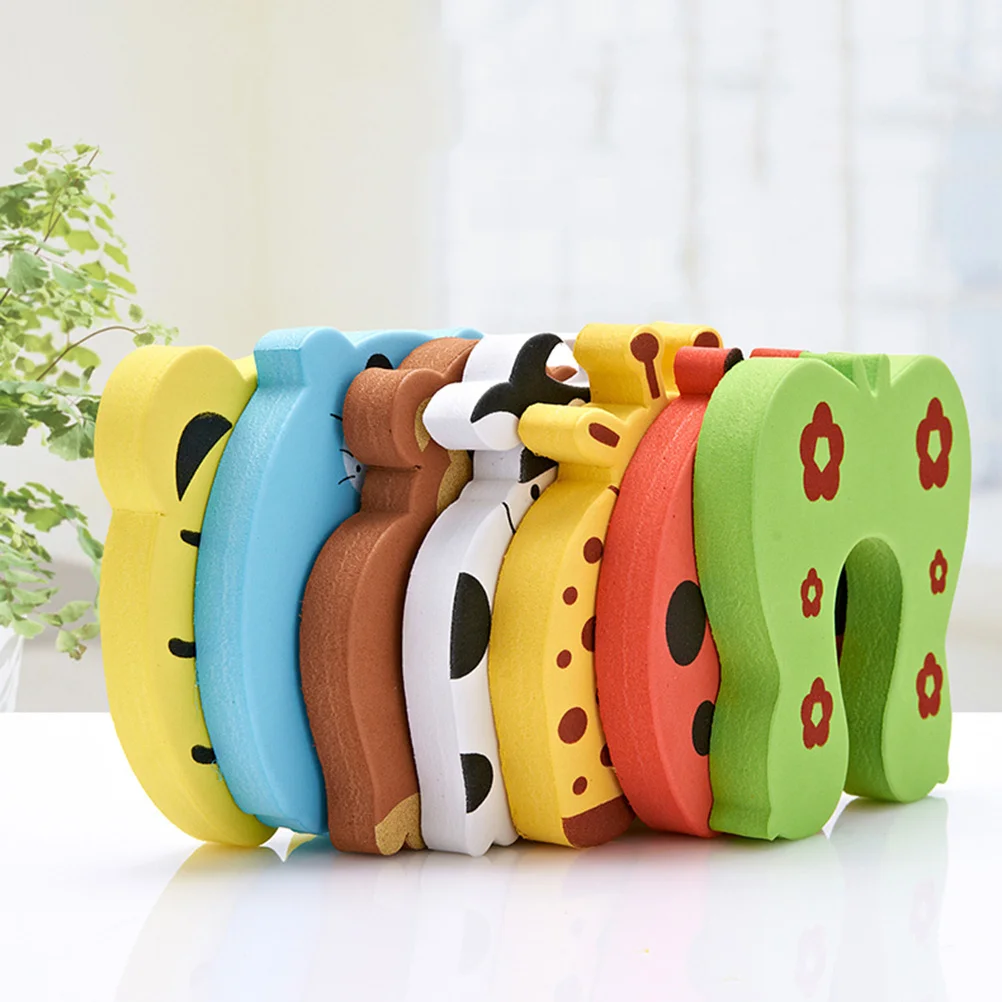 10 個のドアストッパーベビーフィンガーピンチガード Eva 耐久性のある安全クッションドアが閉まるのを防ぎます幼児の指ガード