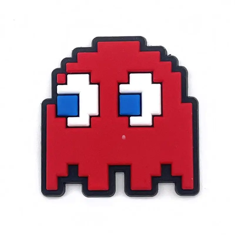 Pac-Man 17-piece cute game-themed shoe charms, detachable, a cute gift for friends, fun gift, Christmas gift