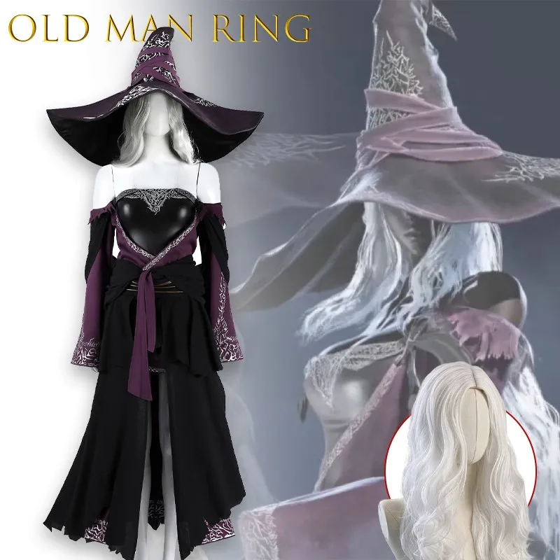 Disfraz de Caballería ermita para hombre mayor, disfraz de noche con anillo, juego de Anime, conjunto de traje identico para eventos de Cosplay, Cosplay de juego de rol de Halloween