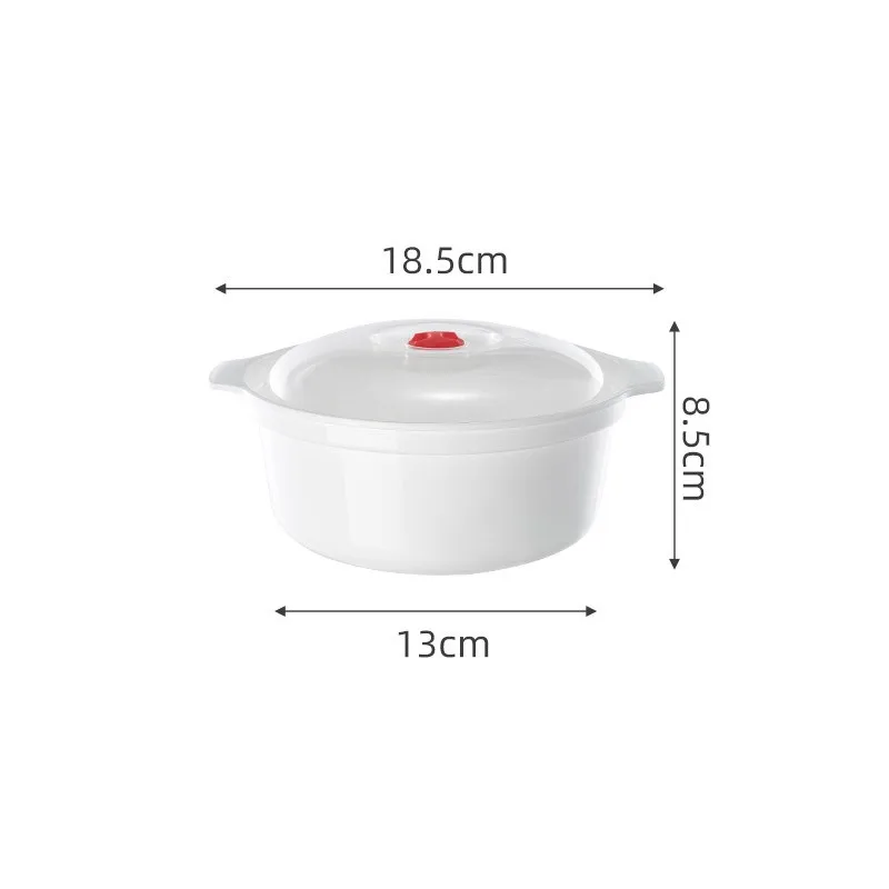 Microwave Oven Special Box Heated Soup Pot Rice Steamed Hot Steamed Buns With Lid Eco-friendly Food Grade Kitchen Tool