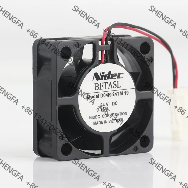 New Nidec 4015 4CM 40X40X15MM 5V 12V 48V printing copier machine Industrial computer D04R-24TM 19 Cooling fan DC 24V 0.15A