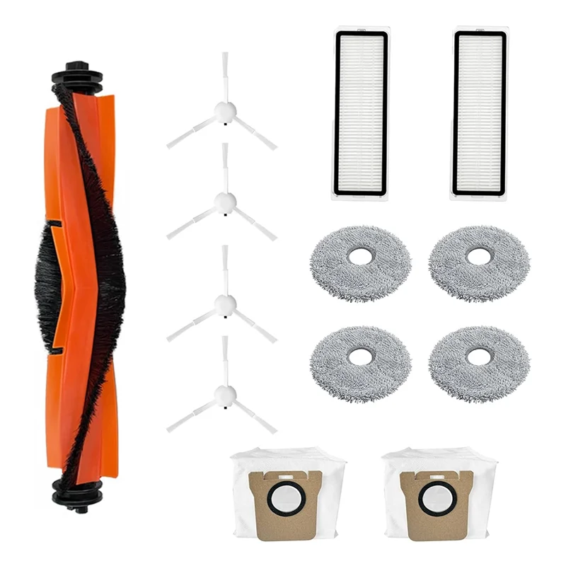 BAAM-For Xiaomi X20 + /X10 + ملحقات آلة الكنس مجموعة 13 قطعة تتضمن أكياس الغبار لمرشح الممسحة الجانبية الرئيسية