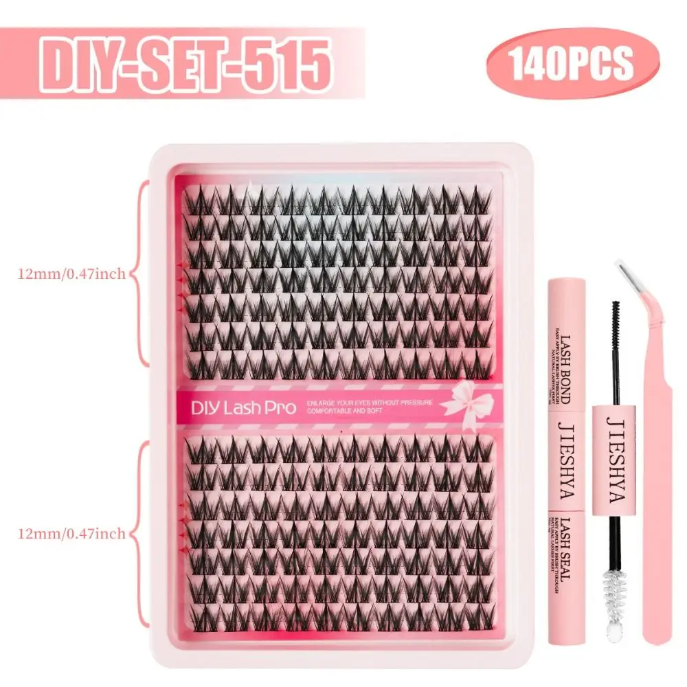 40D Cluster DIY Lash Extension Premium Mink Cat Eye Style Cluster Eyelash Invisible Band Manga Lash Eyelash Extensions