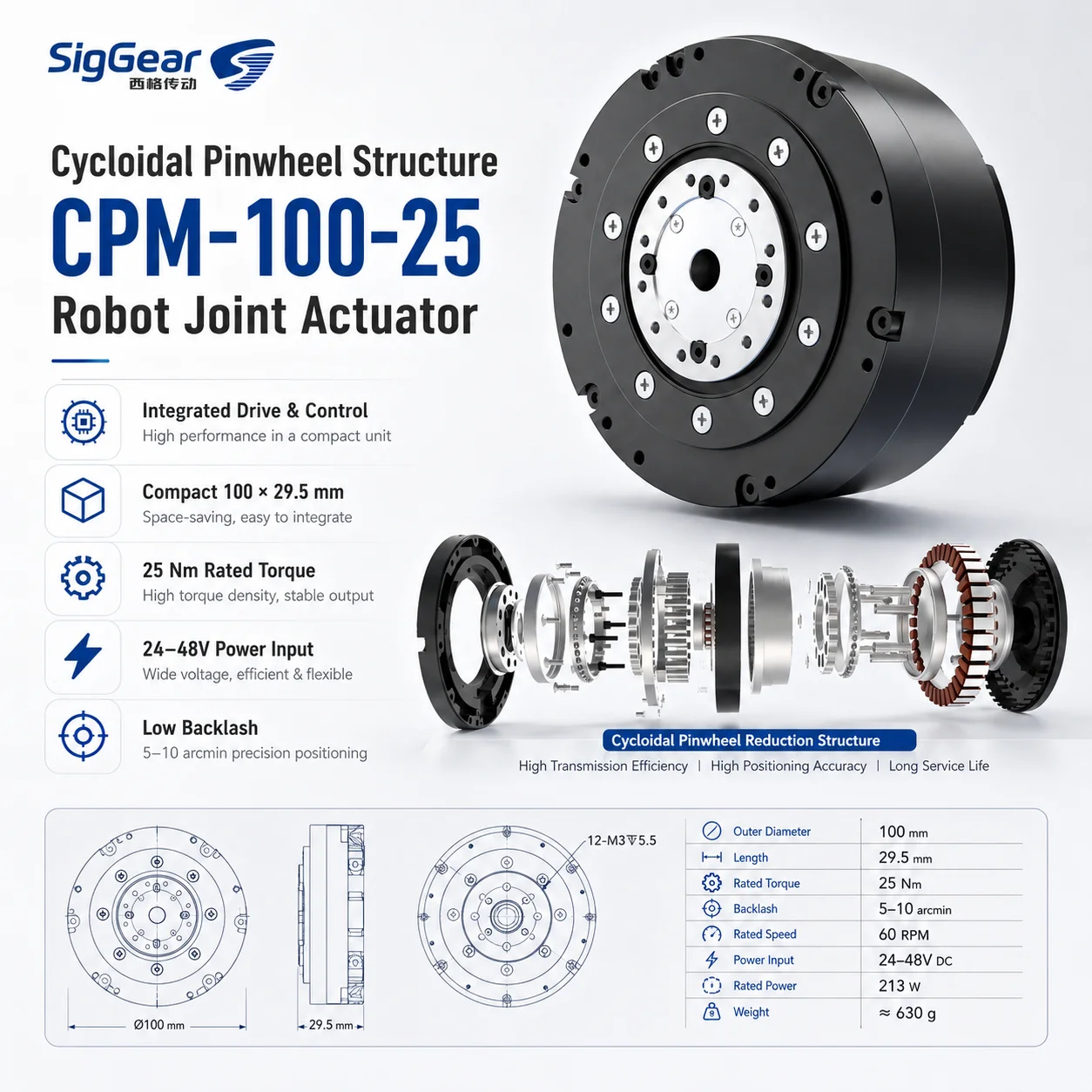 Циклоидальный редуктор с мотор – обзор и цена Cycloidal Reducer Bldc Motor