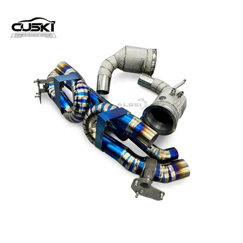 

Titanium alloy exhaust modification accessories with thermal insulation protection for Porsche 911 992 2019-2023 3.0T