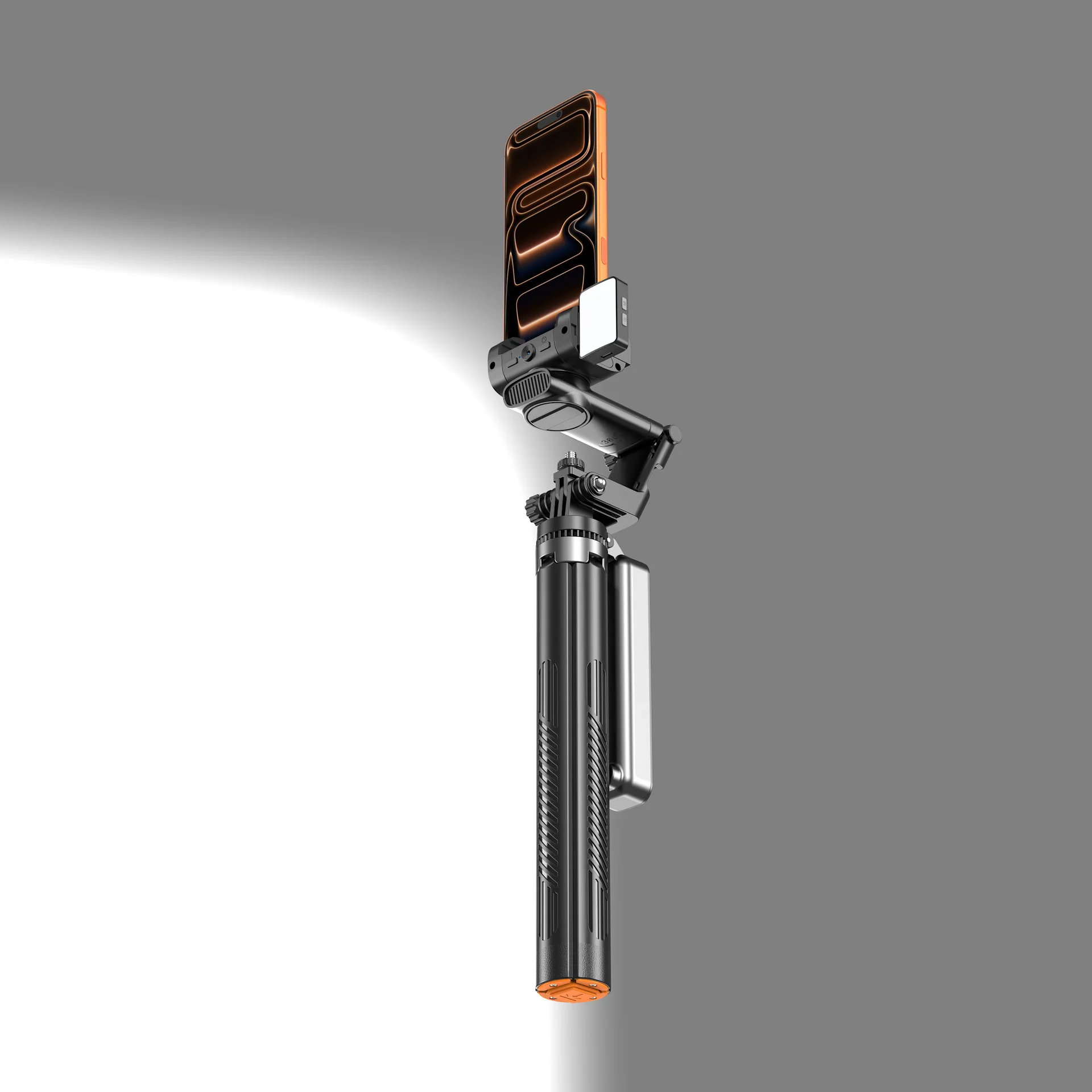 2026 new selfie stick floor quadrupod face tracking gimbal shooting artifact 360 degree rotating aluminum alloy