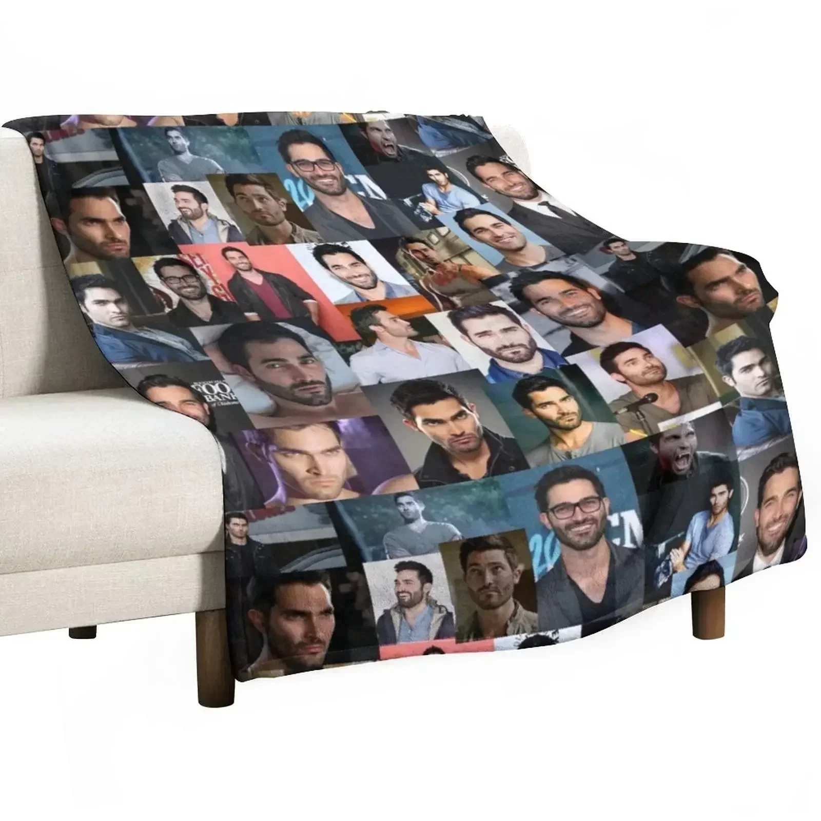 Tyler Hoechlin collage Throw Blanket Ultra Plush Cozy Blanket for Napping Sleeping