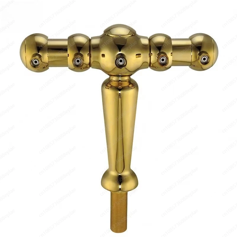 Popular 5 Way Brass Beer Dispenser, Vase Shape Party Beer Tower with 5 Taps for Home Bar and Outdoor Events