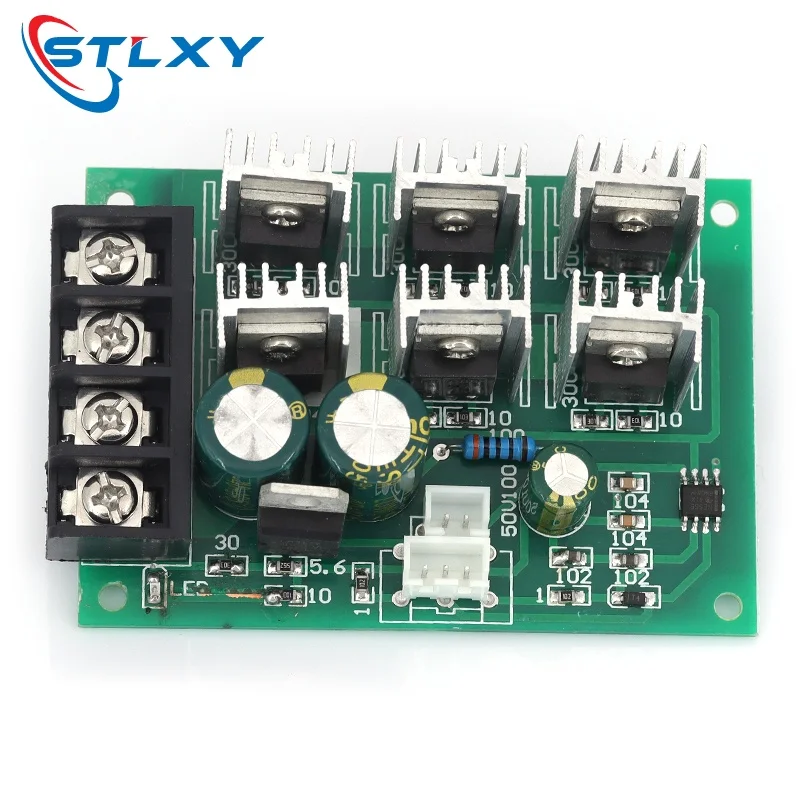 5Pcs Stlxy DC9-55V PWM Motor Governor Motor Pump Speed Controller Driver 40A 2000W High Power Speed Controller 9V12V24V36V48V