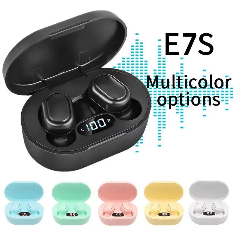 

E7S Wireless Earphones Bluetooth Headphone Gaming Headset TWS E7S Sports Earbuds Noise Cancelling Headset for IOS Android