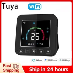 Tuya WiFi Smart Air Conditioner LCD Touch Screen USB Temperature Humidity Controller IR Remote Controll for Google Home Alexa