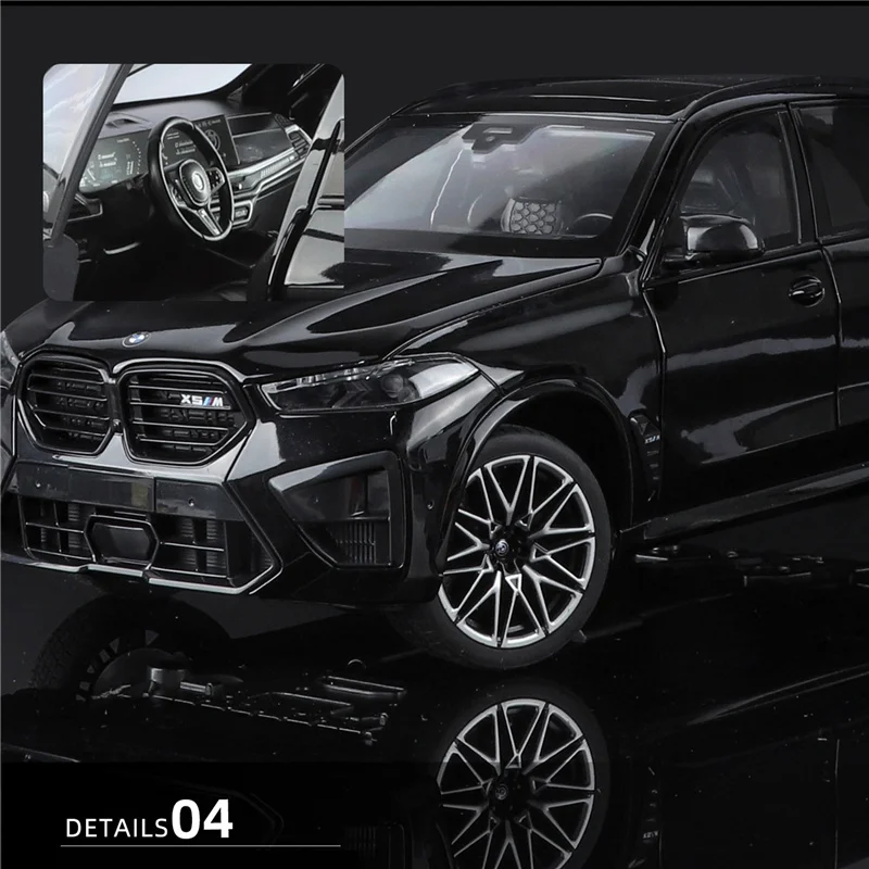 1:18 BMW X5M X5 SUV 합금 자동차 모형 다이캐스트 메탈 럭셔리 오프로드 차량 모형 고급 시뮬레이션 수집용 장난감 크리스마스 선물