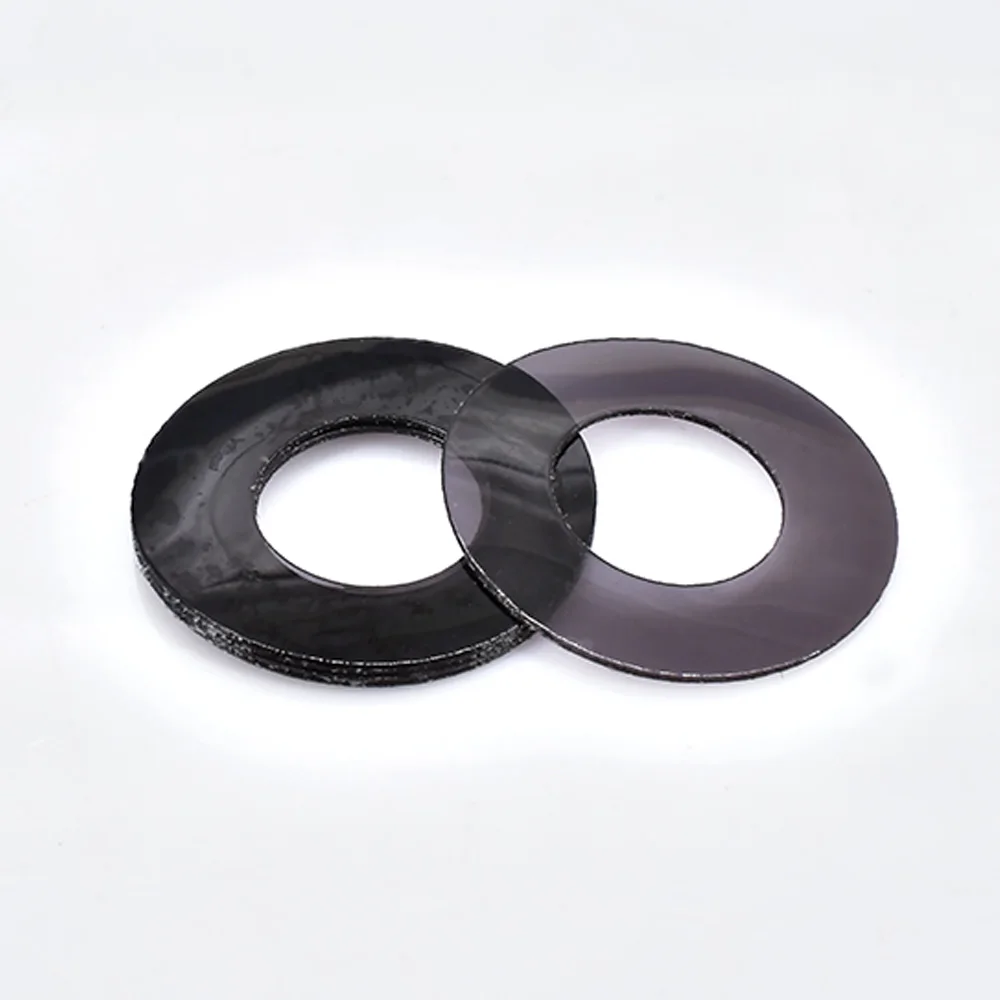 M2~M10 PVC Soft Washer Hollow Ring Pliable Plastic Gasket Insulating Waterproof Sealing Black Ultra Thin Elasticity Flat Washers