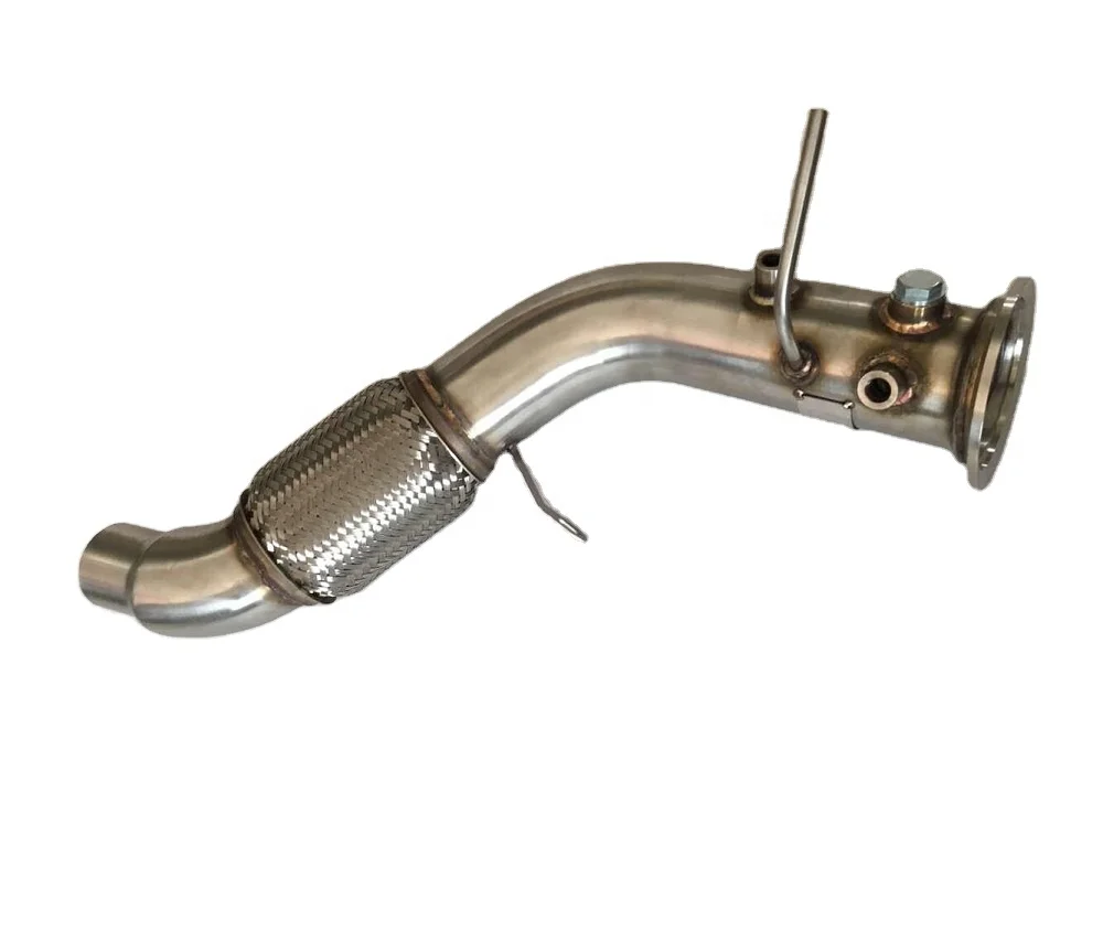

304 Stainless Steel Exhaust Pipe For BMW E90 E60 E61 330D 525D 530D 535D M57N2 2006-2011 Exhaust Downpipe