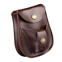 Black/brown Slingshot Steel Ball Carrying Storage Bag Handmade Leather Multifunctional Magnetic Suction Integrated Waist Bag