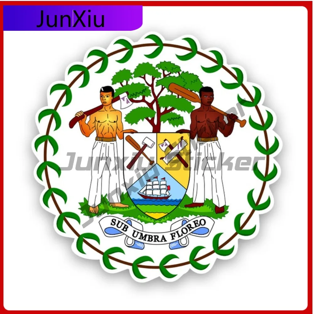 

Belizean Coat Of Weather Resistant Scratch Resistant Sport For Laptop Car Body Helmet Self Adhesive Easy Apply Accessories