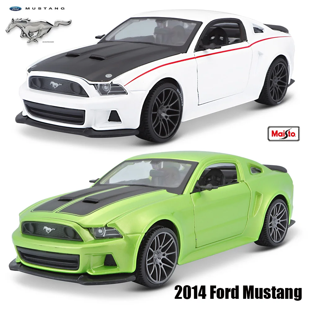 

Maisto 1:24 2014, Ford Mustang Street Racer, модель автомобиля из сплава, коллекция украшений, игрушки, инструменты, подарочные модели