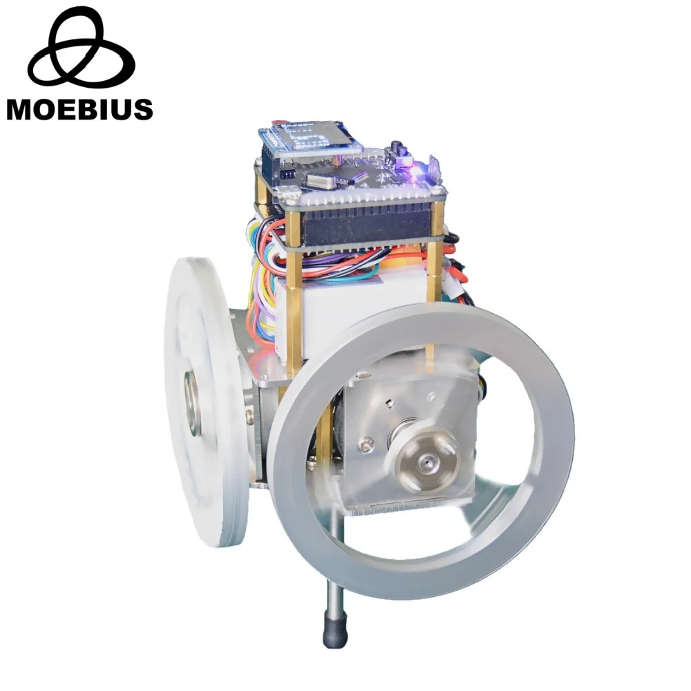 Non Inverted Pole Self Balancing Upright Robot Toy Dual Axis Reaction Wheel Inverted Pendulum Single Pole Self Balancing Device