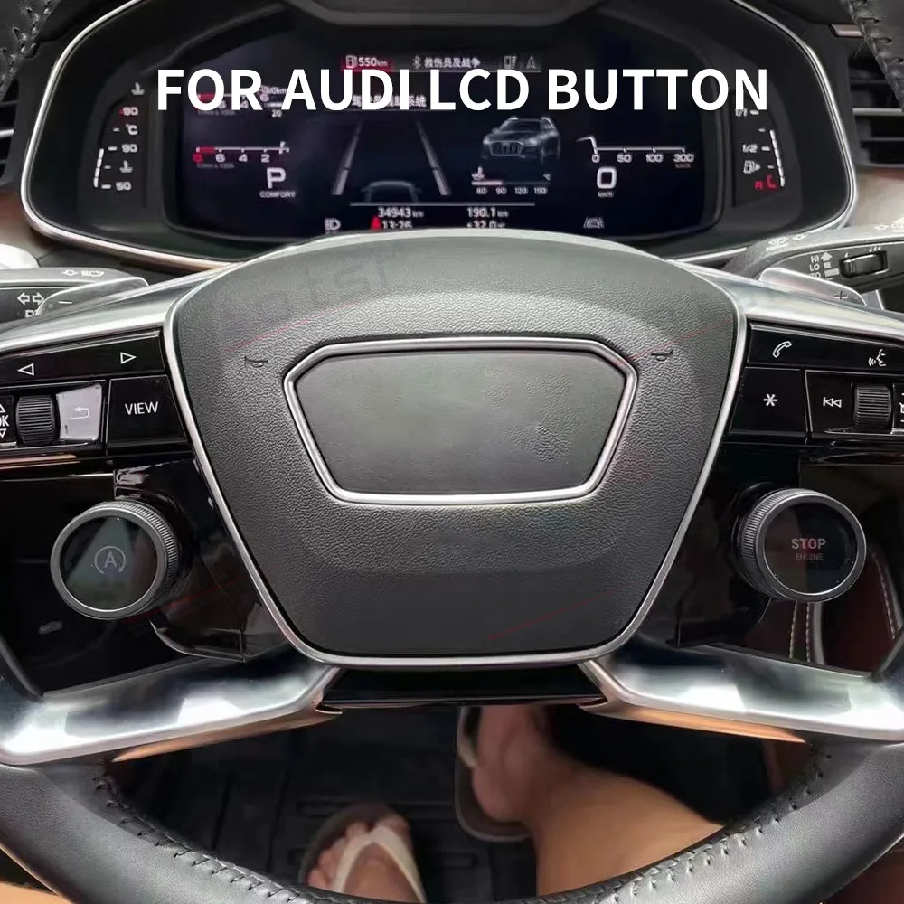 

Steering Wheel Control Buttons For Audi Series R8 A4 A4L A5 A6 A8 LCD Button OEM Style Keys 2 Side Buttons
