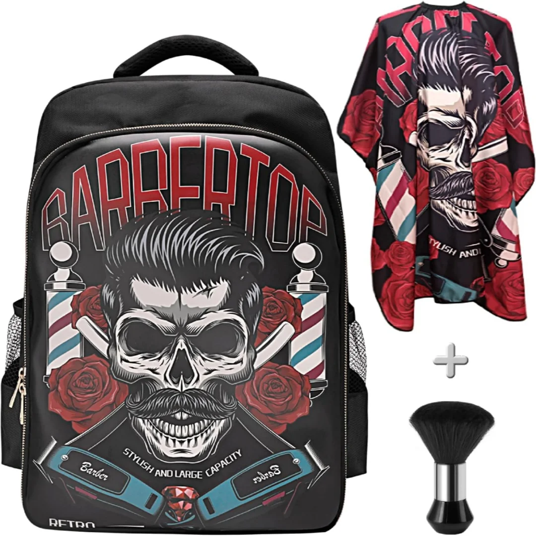 

3-Piece Multi-Functional Tool Kit Storage Bag - Versatile Backpack for Hairdressing Tools, Ideal for On-the-Go Barbers