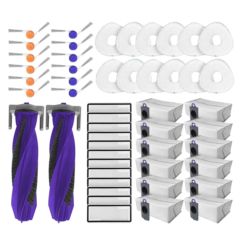 

A04G-Fit For Narwal Freo Z10/Freo Pro Vacuum Main Roller Side Brush Cover Dust Bag Parts