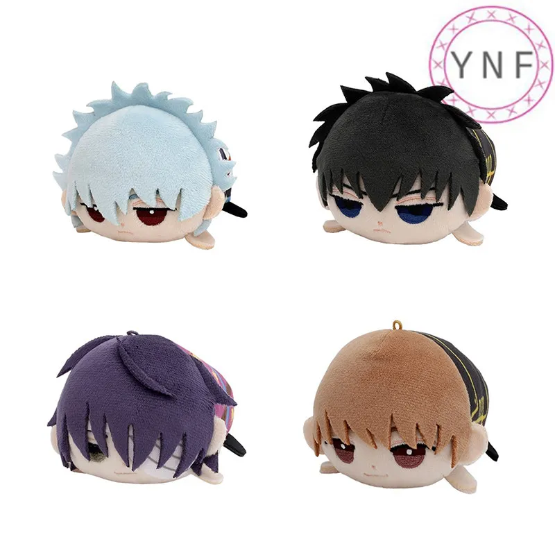 

Anime Gintama Cartoon Plush Pendant 10cm Magnet Soft Plush Refrigerator Sticker Cute Doll Stuffed Toy Gift