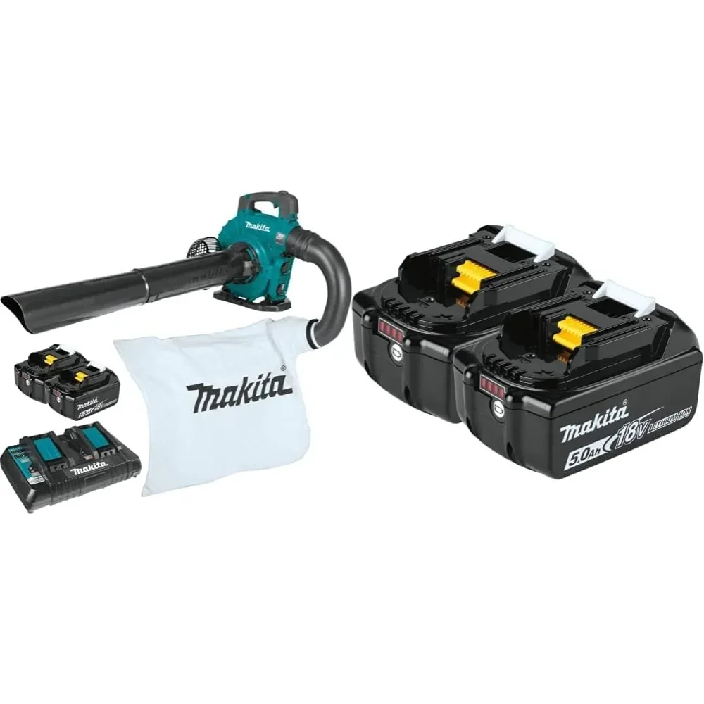 

Brushless Blower Kit with Vacuum Attachment Kit (5.0Ah) with BL1850B-2 18V LXT Lithium-Ion 5.0Ah Battery, 2/pk Teal