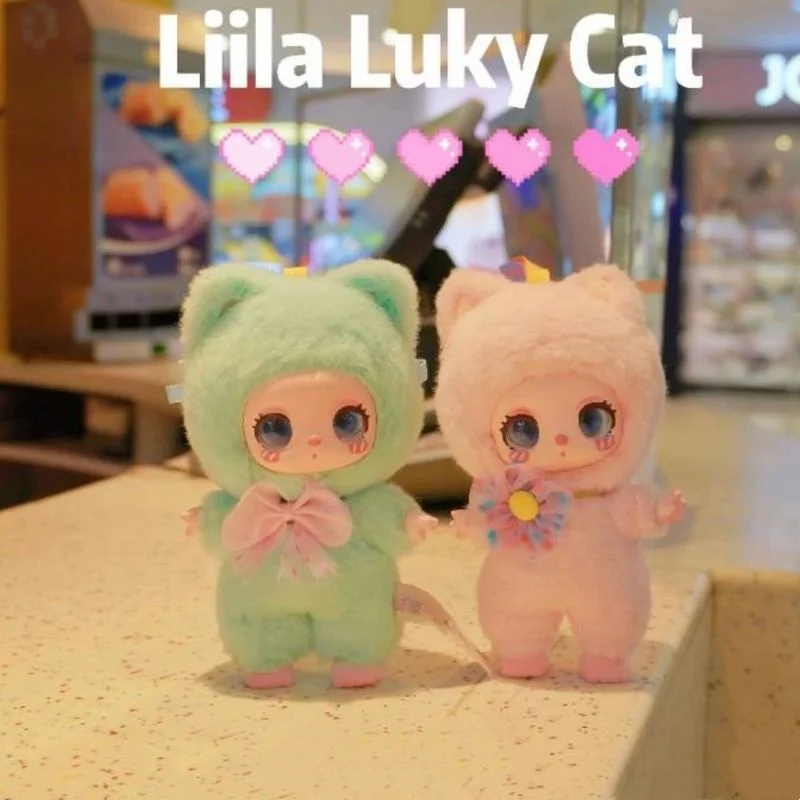 Caja ciega Liila Lucky Cat, Kit de modelismo, juguetes de moda, muñeca de vinilo de dibujos animados, regalo de Navidad, juguete Kawaii para niños, caja misteriosa de Lilia curado