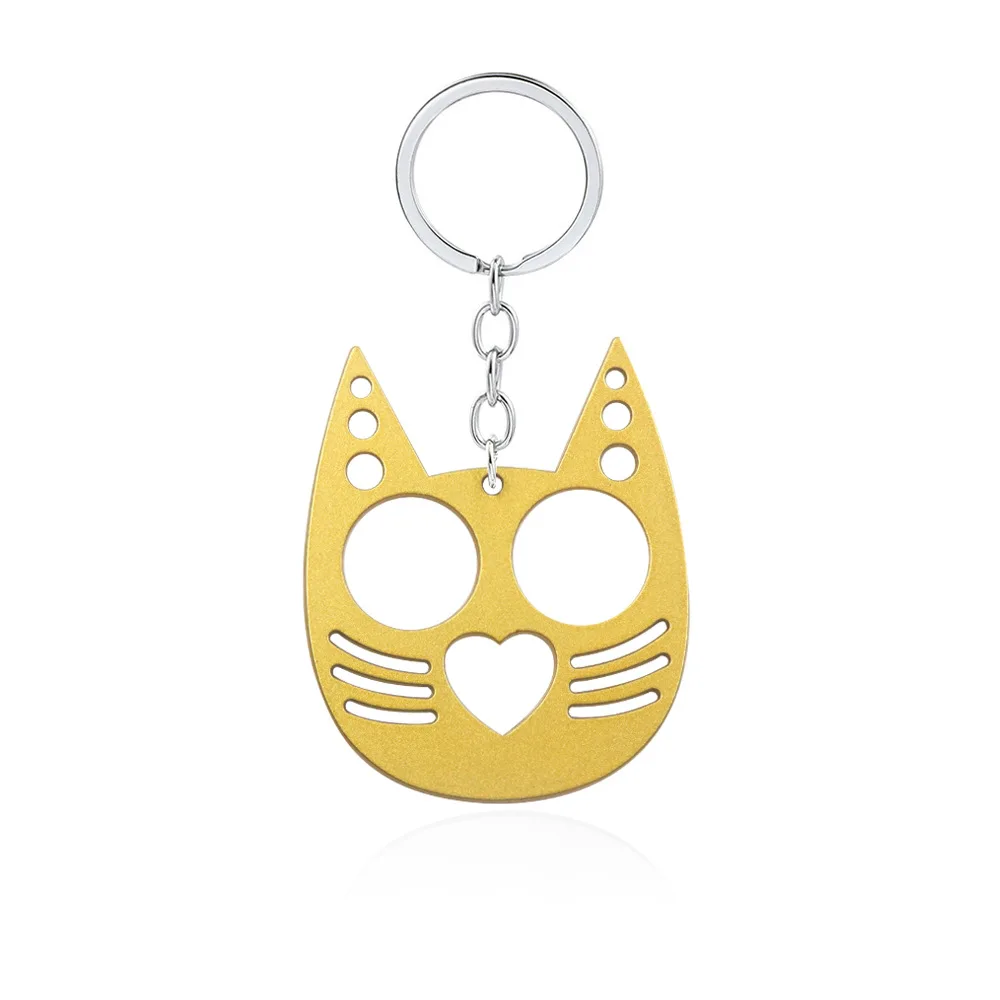 Auto-defesa Keychain para homens e mulheres, Universal Personal Security Protection, Cute Cat