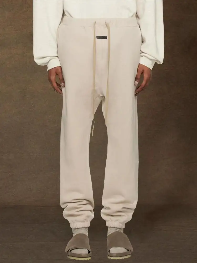 

Теплые брюки свободного кроя на флисовой подкладке для уличной моды, осенне-зимние, молодежные повседневные брюки в стиле High Street