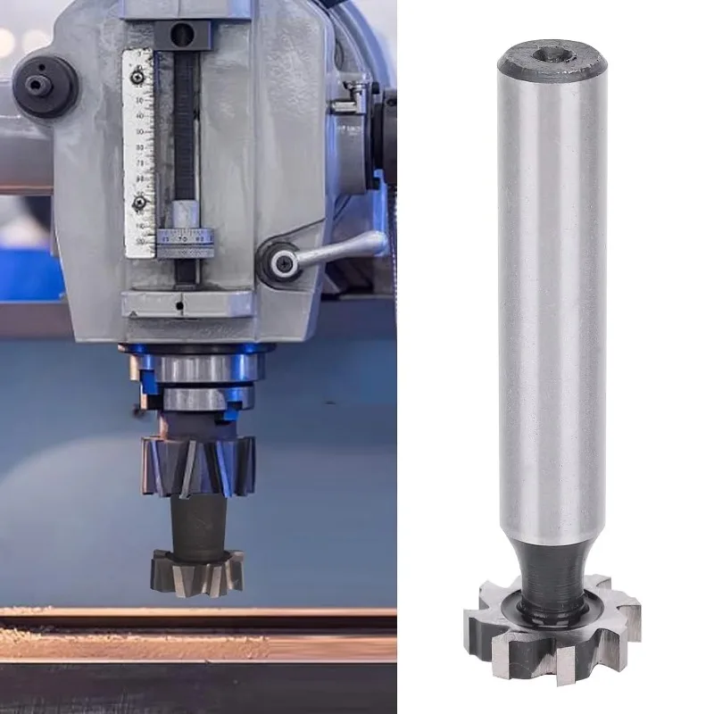 T-slot milling cutter for stainless steel copper aluminum tungsten carbide tip 6-slot t-slot end milling cutter