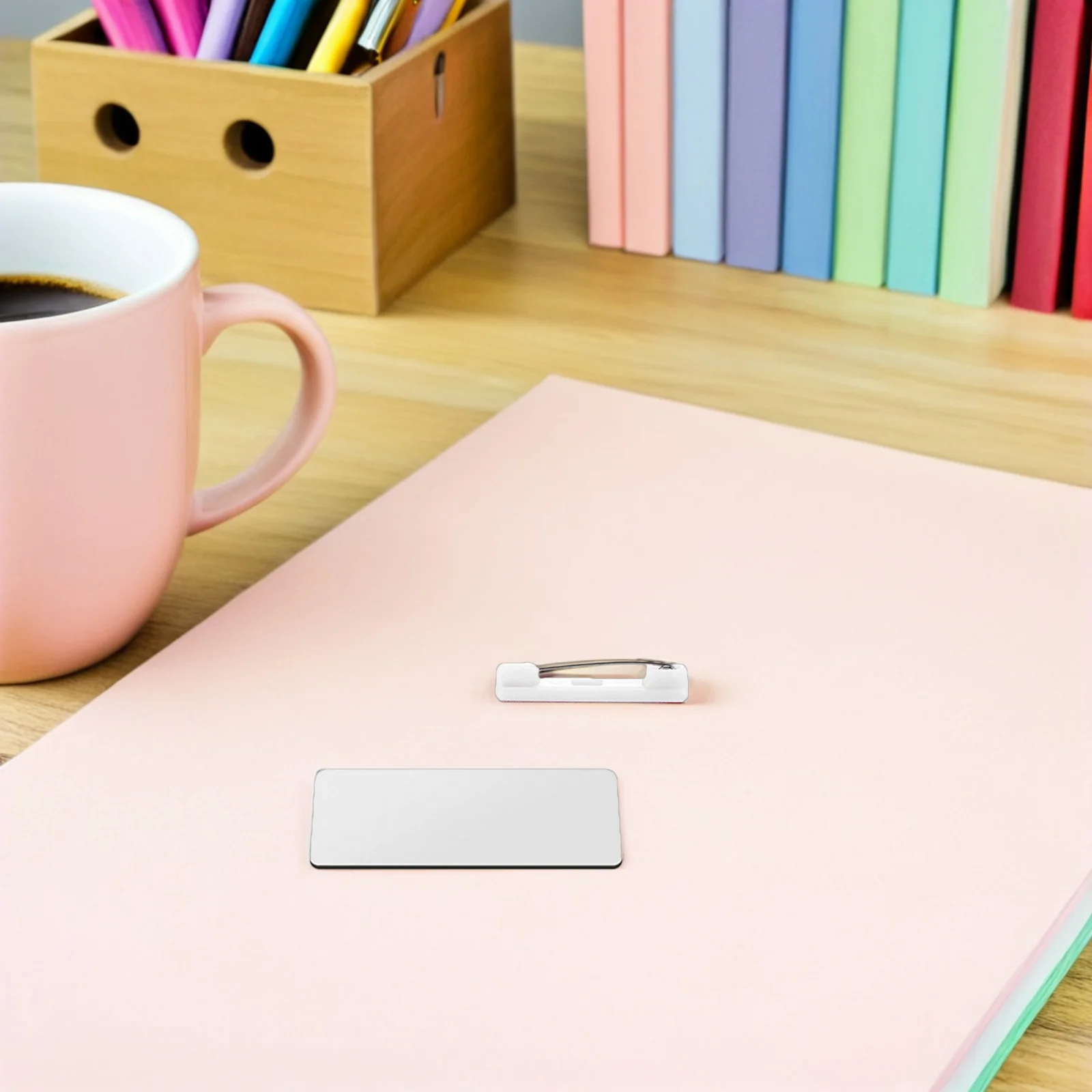 

16pcs Blank Name Tags Sublimation Ready Hard Badge Reusable Diy Office Worker School Id Label Magnetic Name Tag