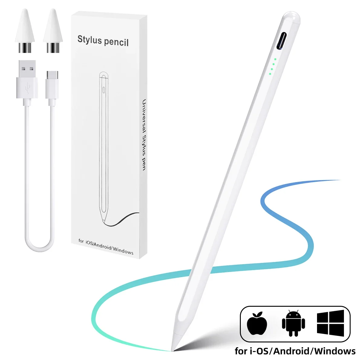For Apple Pencil Stylus Pen iOS Tablet Touch Pen With Power Display For iPhone Xiaomi Samsung Tablet Accessories