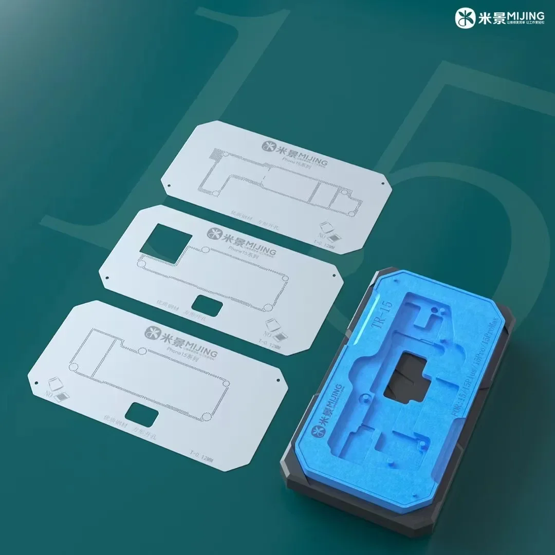 Mj z20pro Mid-Layer-Pflanz dose Vorlage für iPhone x xs 11 12 13 14 15 Pro Max Mini-Motherboard BGA Reballing Schablonen plattform – Detail 7