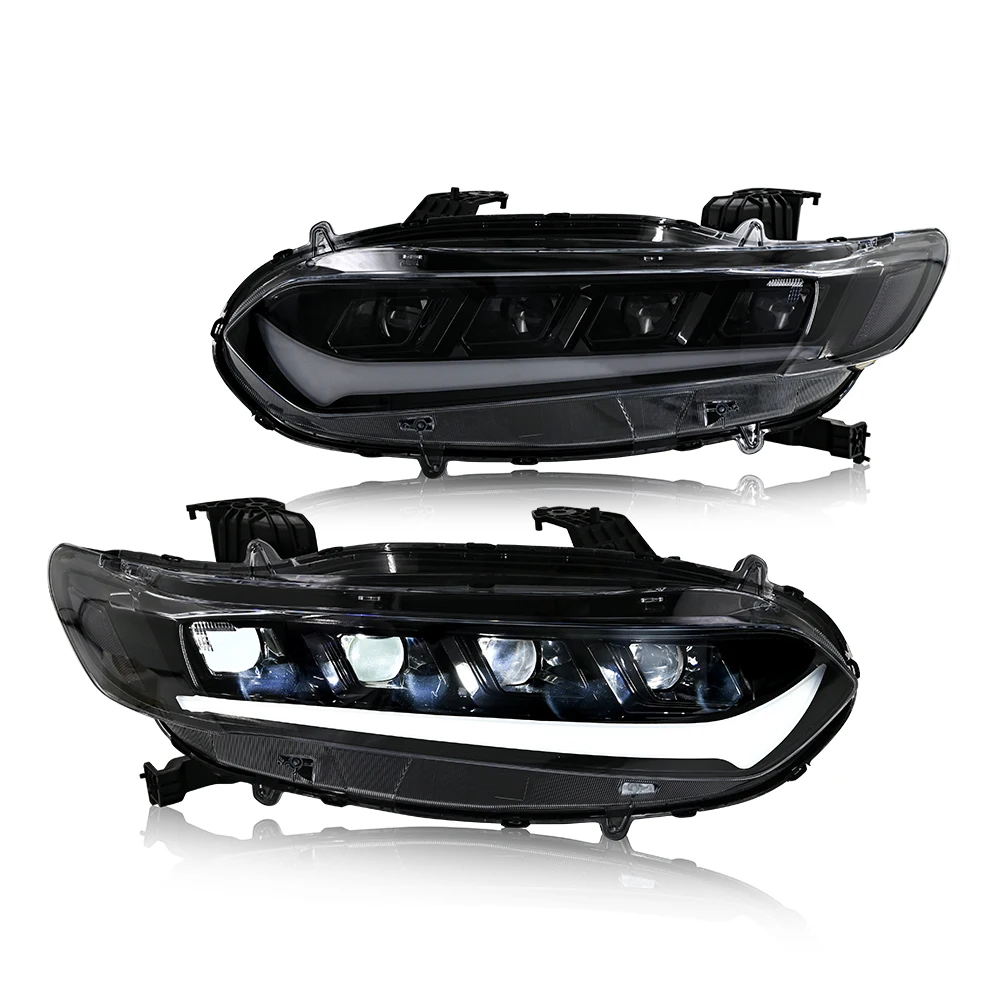 

Светодиодные фары для Honda Accord 10 Gen 2018-2022 гг., ближний/высокий свет Plug And Play, аксессуары для обновления автомобиля, универсальная модель