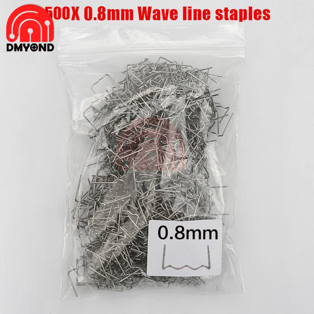 500pcs 0,6mm 0,8mm SEMI-WAVE Welle Innen ecke Außen ecke Edelstahl Stoßstange Schweißen Auto Stoßstange Reparatur Kunststoff Heftklammern