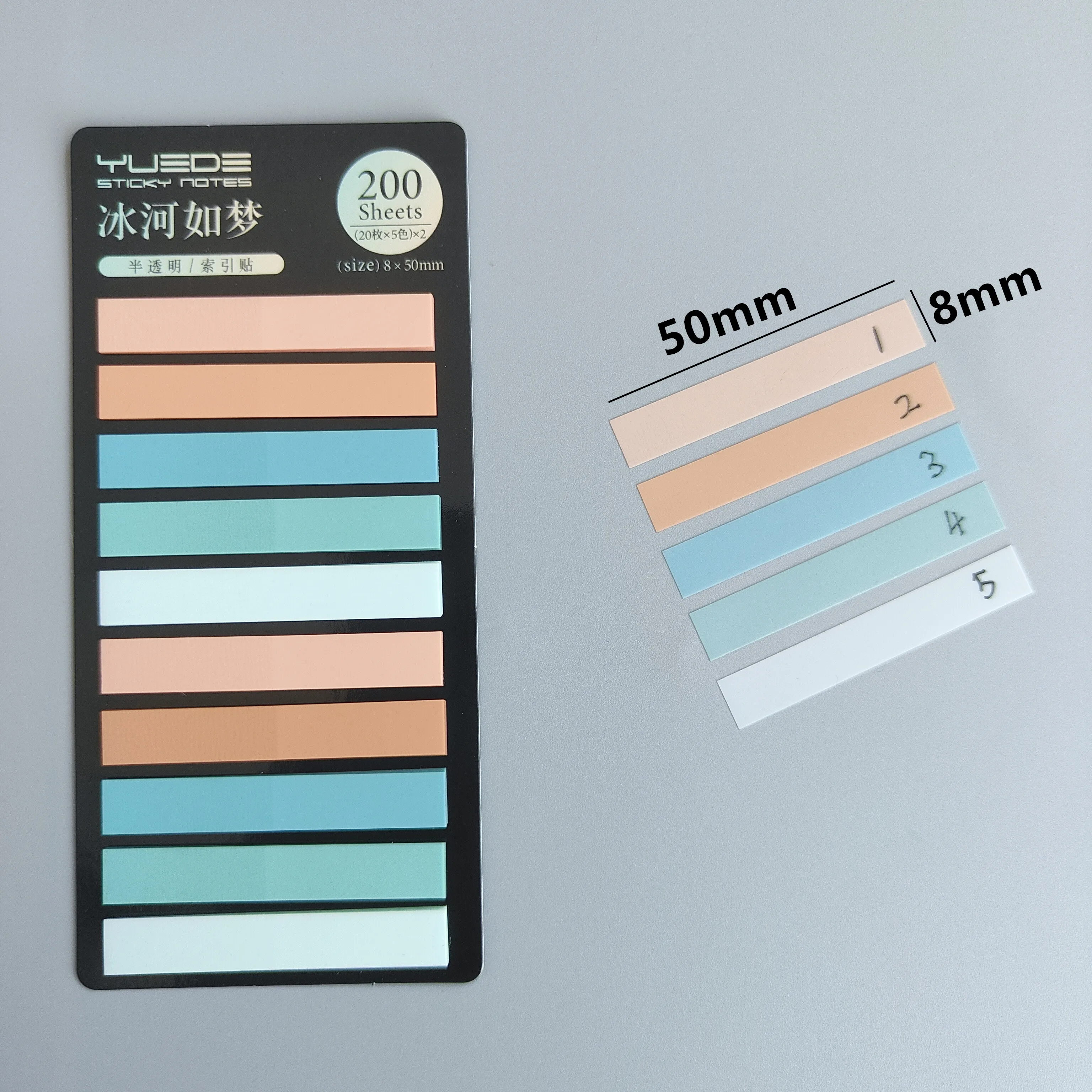 Auto-adesivo Transparent Notes, Sticky Notes, Tabulações, Ler Livros, Ler Livros, Notepad, Papelaria Estética, 200 Folhas