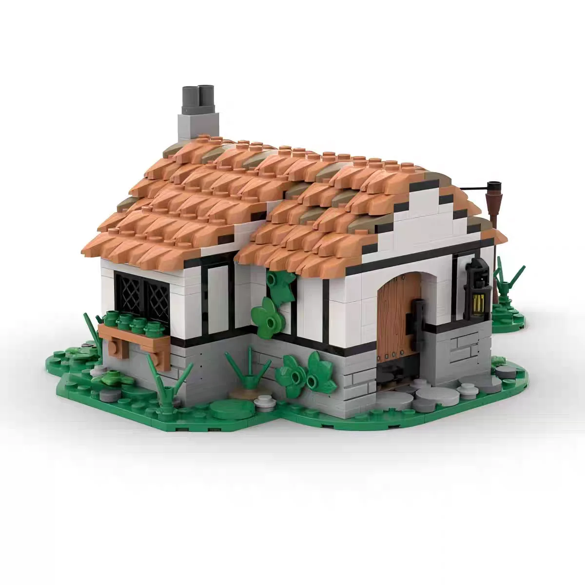 Century Cottage Castle Tavern Technology Modular Blocks Medieval Viking style Building Model Tavern and Cottage Display Decor