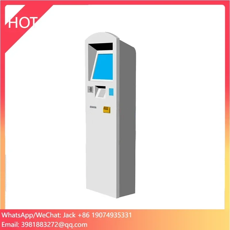 outdoor self service bill payment parking kiosk multi touch screen kiosk cash ragistar bank atm machine cash acceptor machine