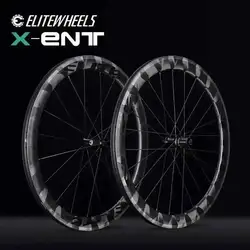 ELITEWHEELS 700c New Product Road Bike Carbon Wheelset X WEAVE Finish Rims Tubeless Ready Straight Pull Hub Racing Bicycle Wheel