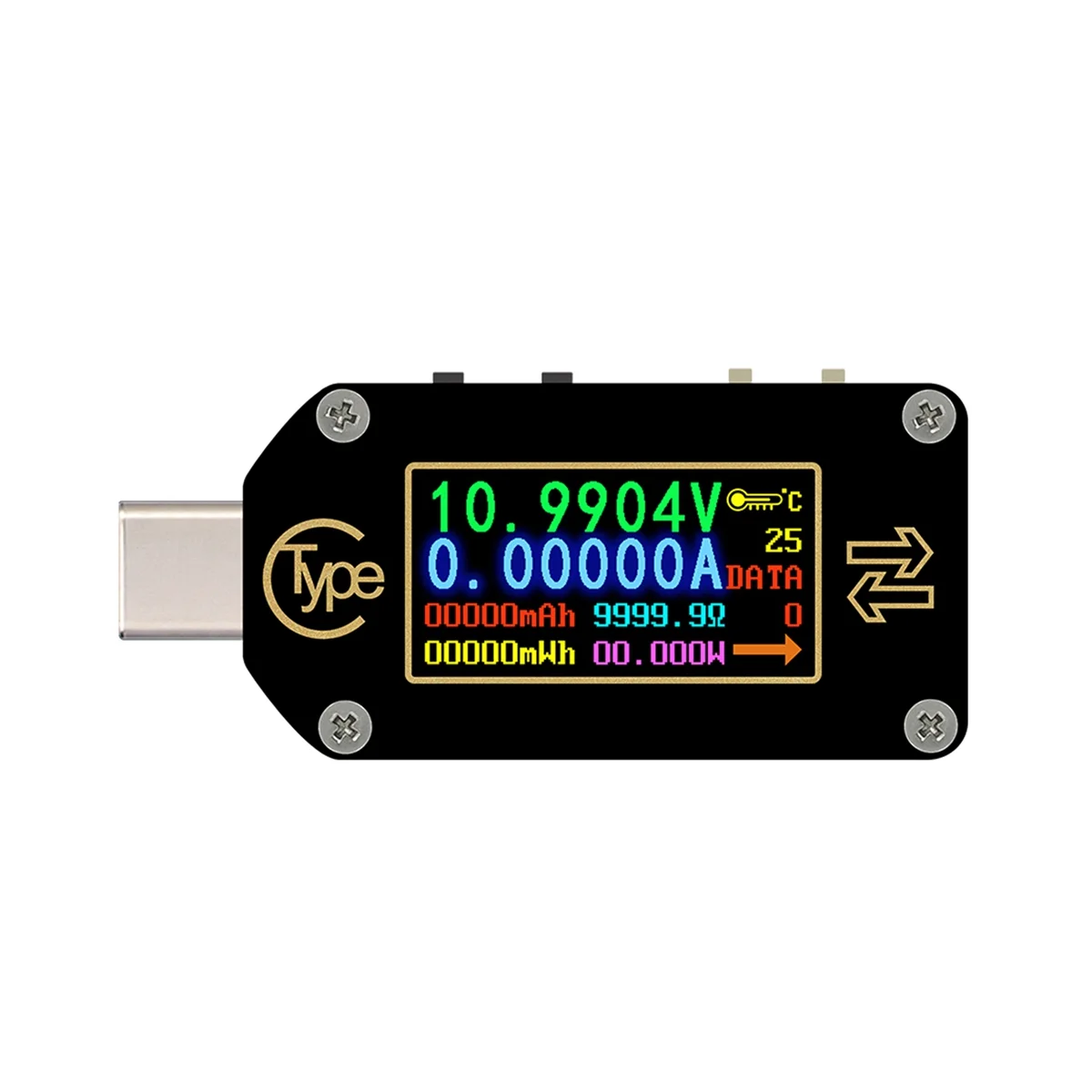 

Цифровой USB-мультиметр Rd Tc66, вольтметр-амперметр с разъемами Type-C и Pd, с зарядным устройством