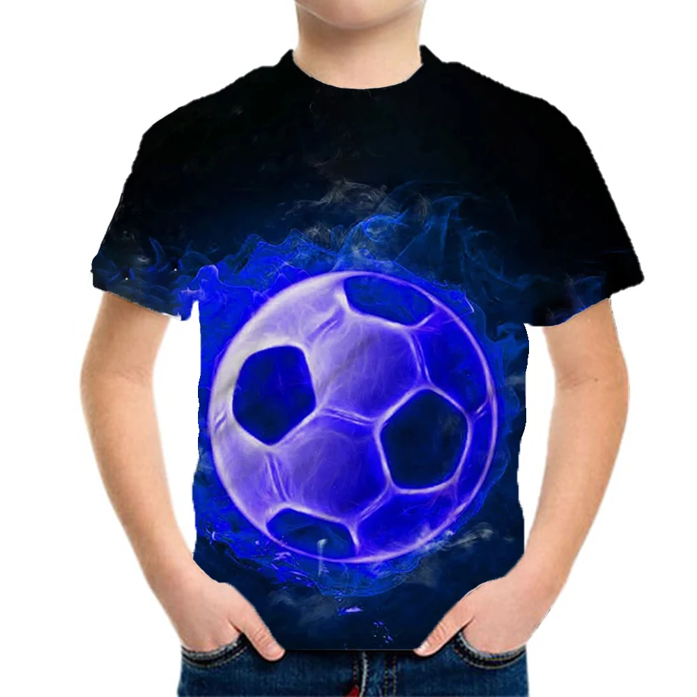 Clothes For Boy Child T Shirt Summer Tops Children Sport Football Casual Kids Clothes Girl 10 To 12 Years Teenagers Tee Shirts