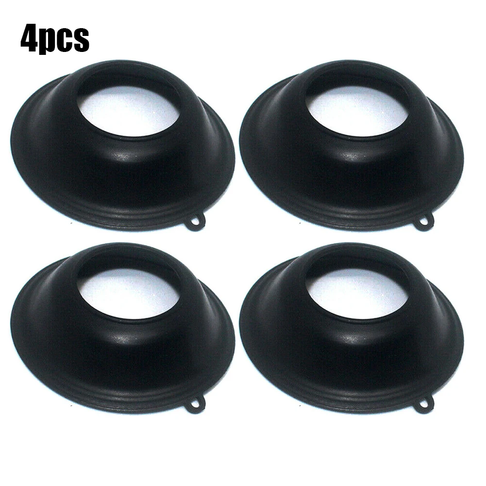 Car Carburetor Diaphragm 4 Pcs/set Accessories Aftermarket Supplies Black Parts Rubber 100% Brand New High Quality