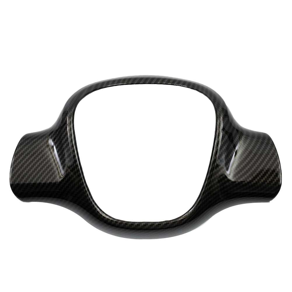 

Car Interior Upgrade Decorative Carbon Fiber Style Steering Wheel Frame for Smart For Fortwo Models (2009 2015)