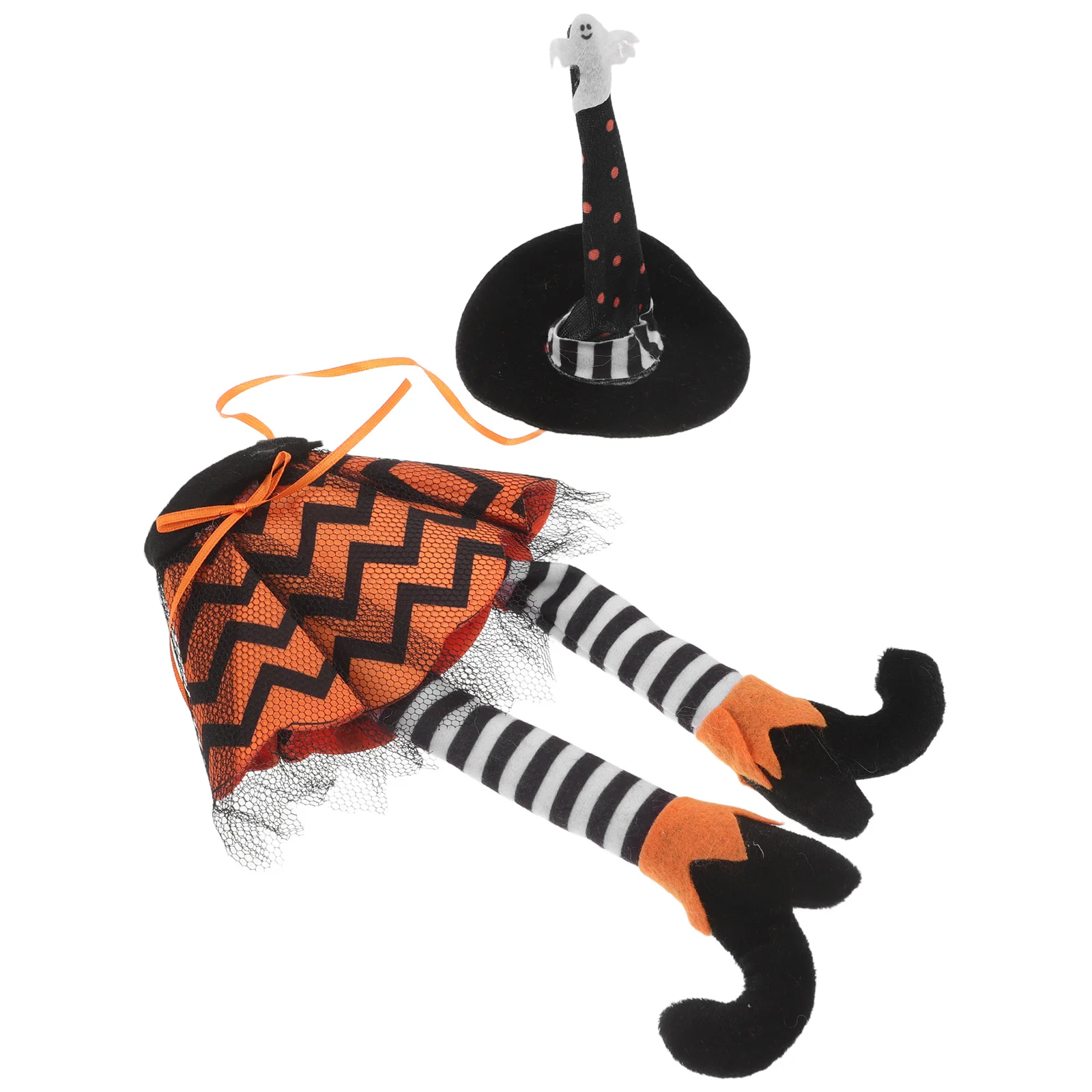 

Wine Bottle Covers Witch Wine Holder Bottle With Long Legs Wrapping Sleeves Present Bag Pouch For Halloween