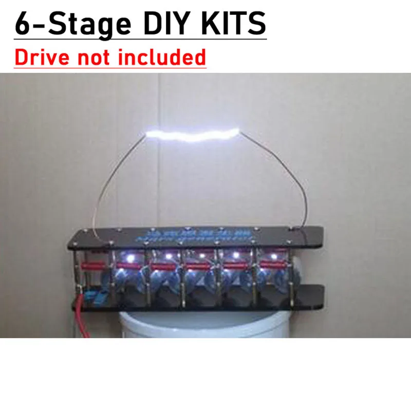 Imagem -02 - Tesla Pulso Gerador de Arco de Alta Tensão Gerador de 10 Estágios Marx Motorista de Flyback Relâmpago f Zvs Ignição Coi Eletromagnética