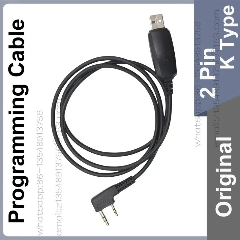 

Кабель для программирования UVK5 UVK6 с быстрой доставкой, USB-кабель для раций, программное обеспечение на CD, аксессуары для радиоустройств, разъем K-типа