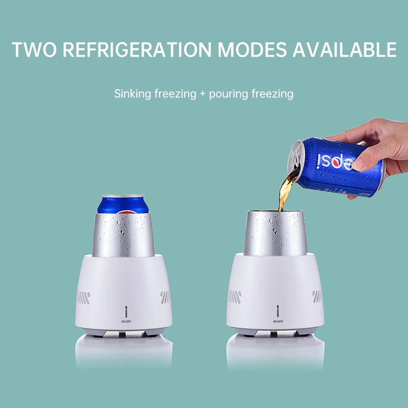 Portable Fast Cooling Cup Electronic Refrigeration Cooler Beer Bottle Can Water Soda Drinks Cooling Cup Instant Cooling