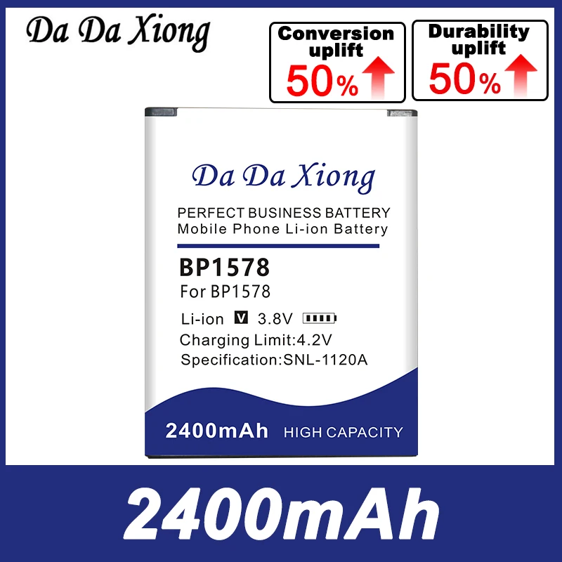 High Quality DaDaXiong 2400mAh BP1578 New Battery For Verizon Kazuna eTalk Phone Battery BP1578